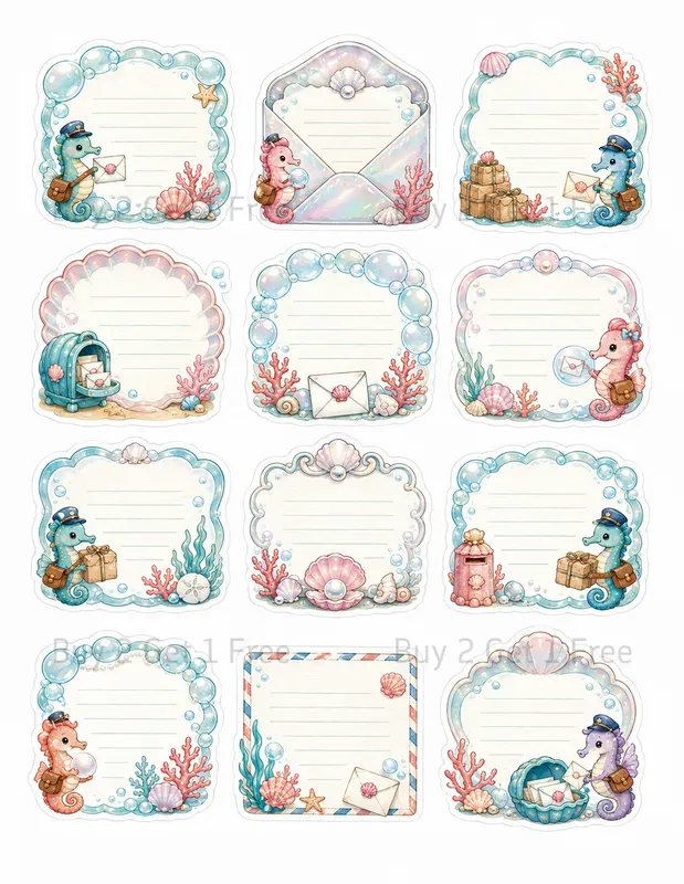 Kawaii Journaling Memo Frame Ephemera