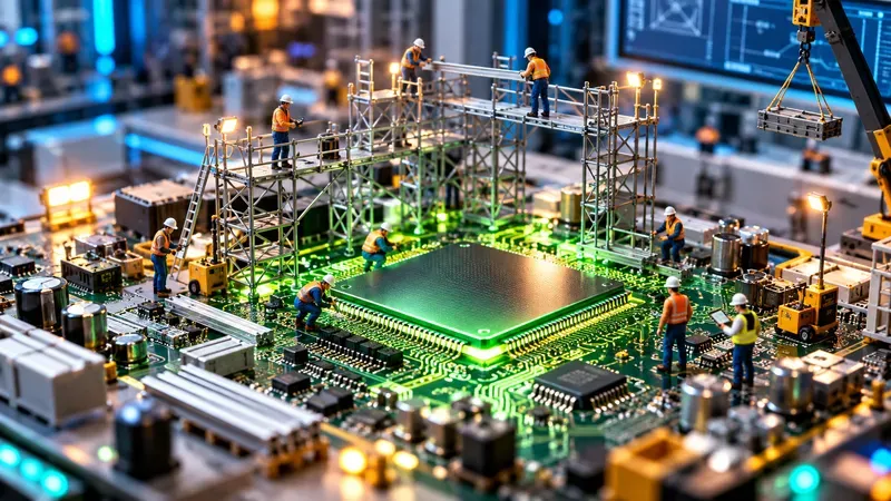 Commercial Macro Tiny Workers Dioramas