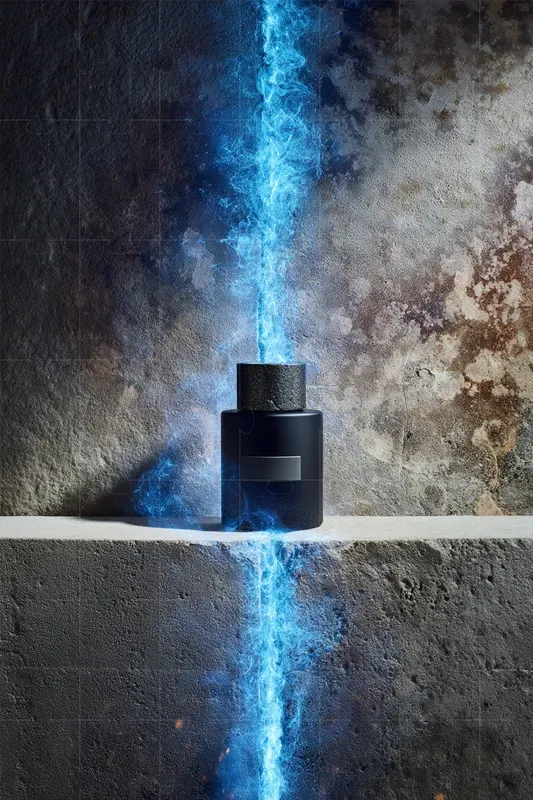 Brutalist Perfume Ad Mockups