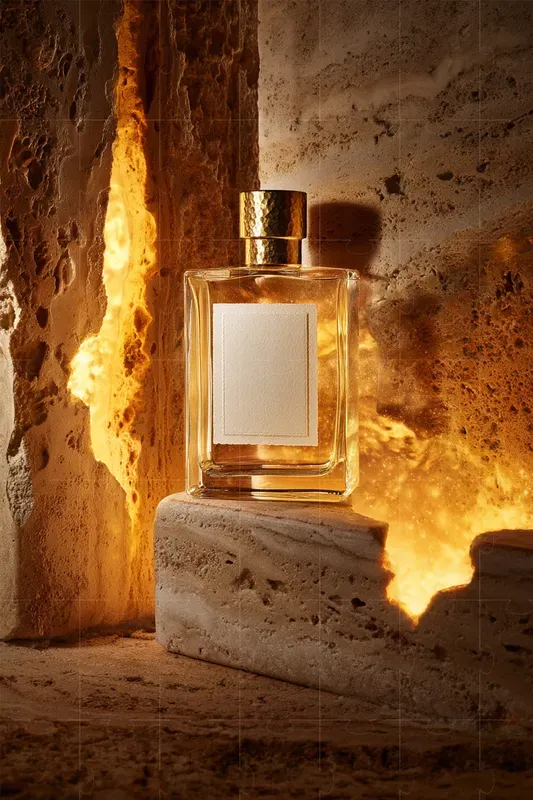 Brutalist Perfume Ad Mockups