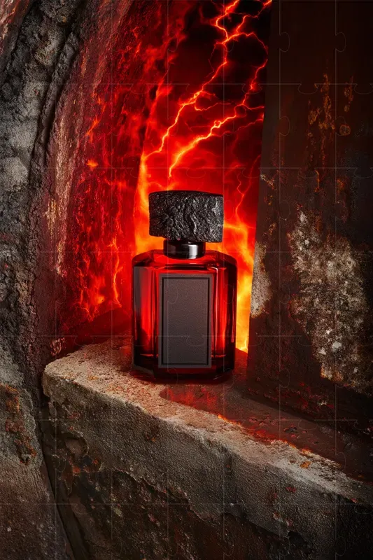 Brutalist Perfume Ad Mockups