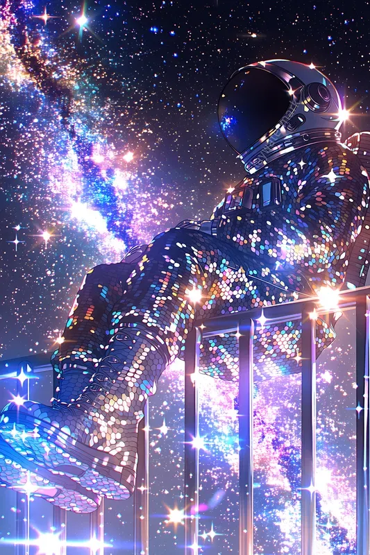 Glittery 90s Retro Anime