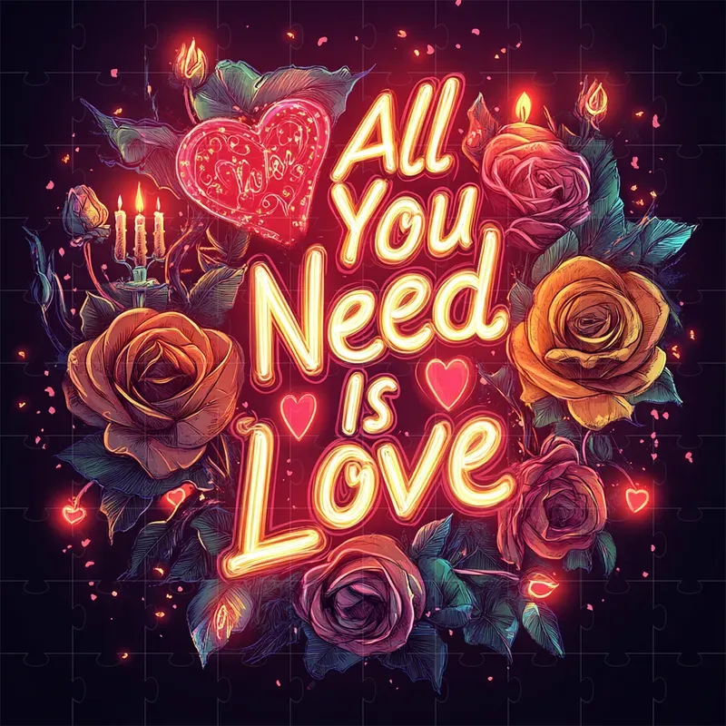 Neon Valentine Texts