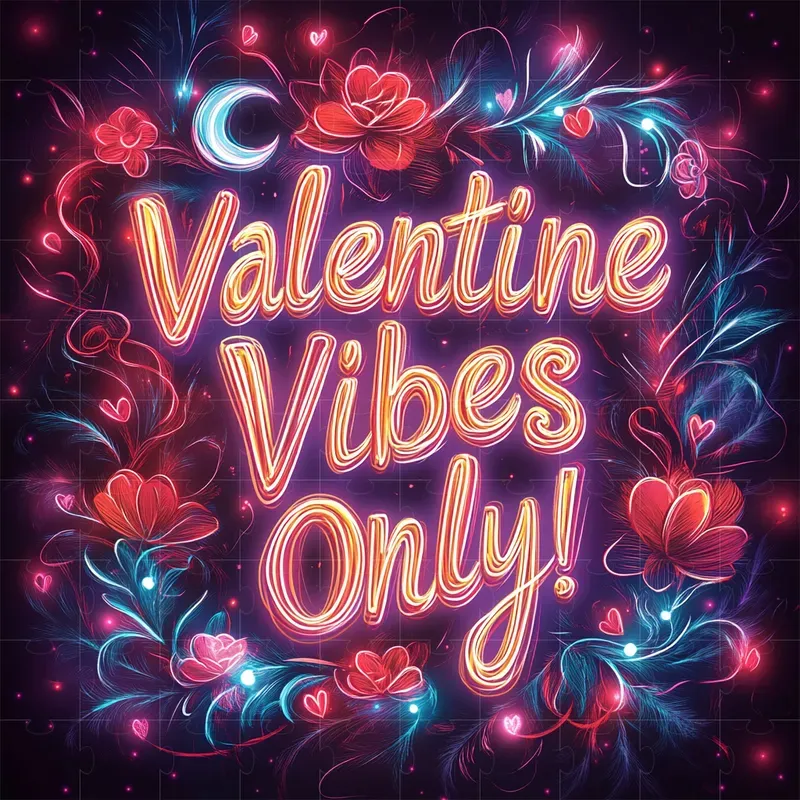 Neon Valentine Texts