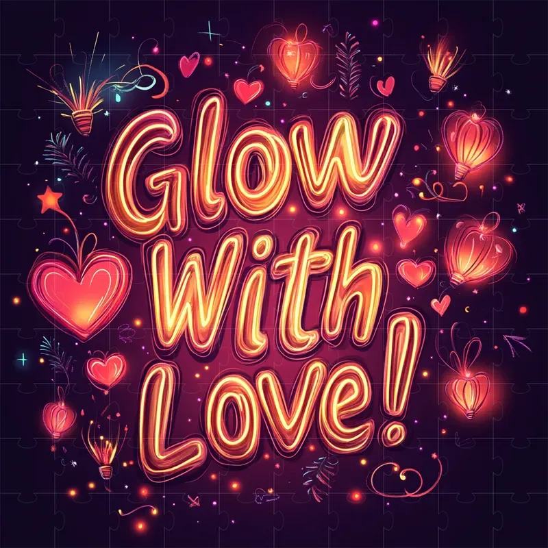 Neon Valentine Texts