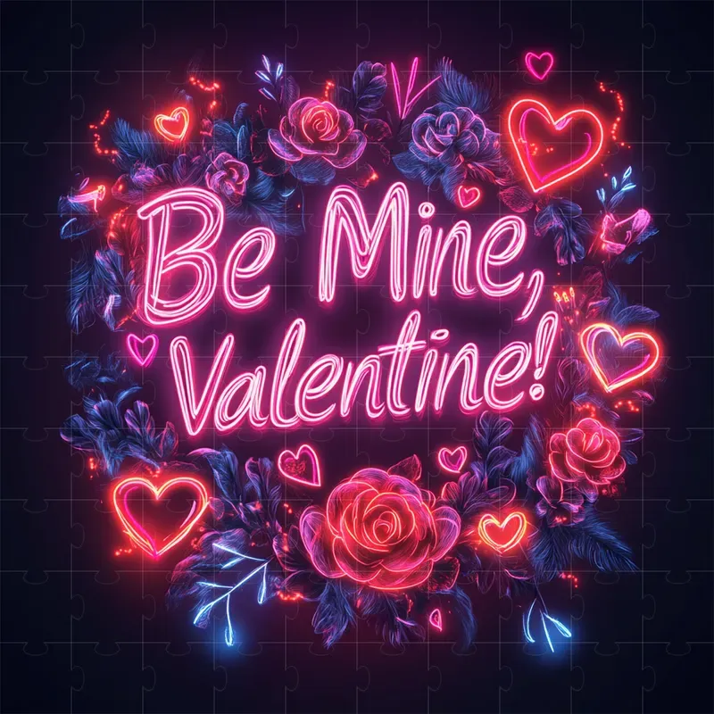 Neon Valentine Texts
