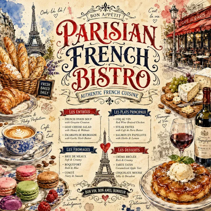 Global Street Food Festival Menu Posters