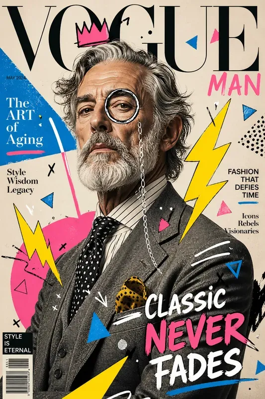 Pop Art Doodled Fashion Magazine Covers