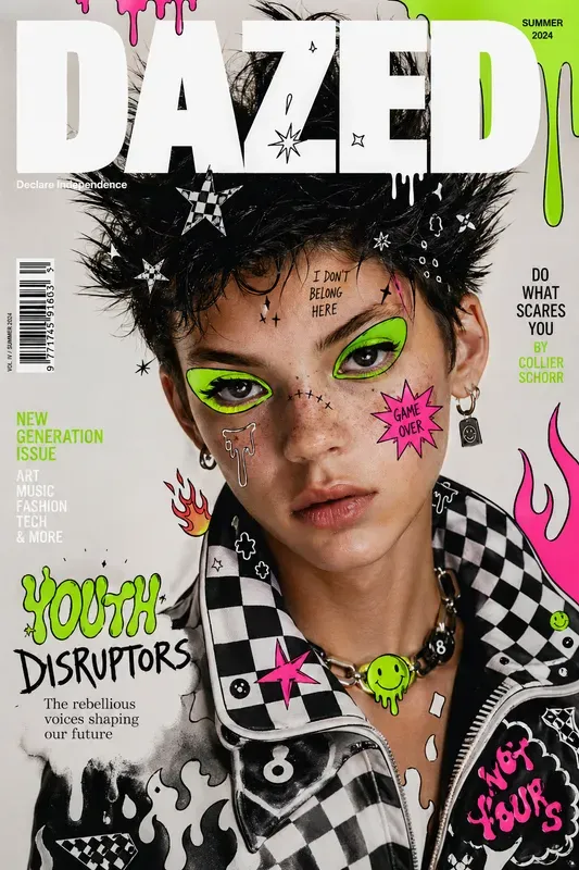 Pop Art Doodled Fashion Magazine Covers