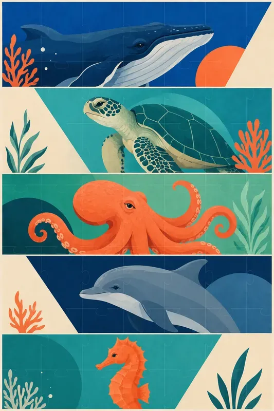 Colorful Editorial Vector Posters
