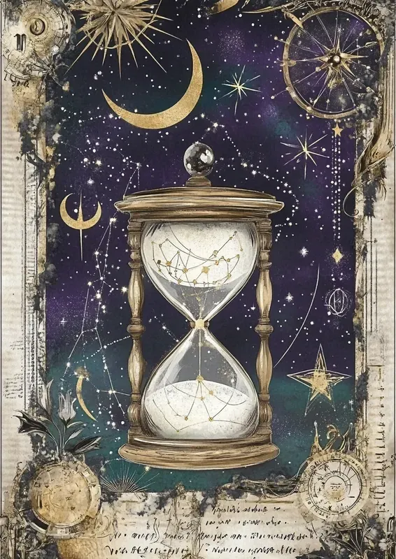 Dark Cosmic Astrology Junk Journal Pages