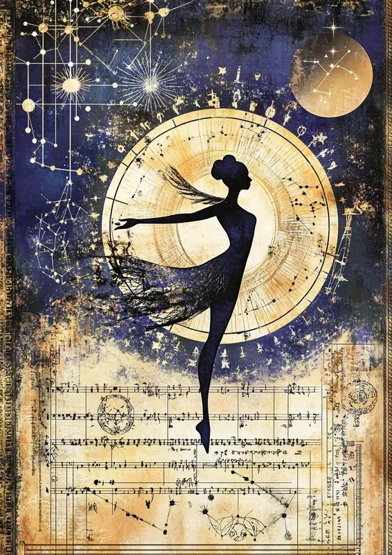 Dark Cosmic Astrology Junk Journal Pages