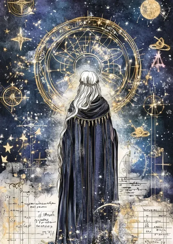 Dark Cosmic Astrology Junk Journal Pages