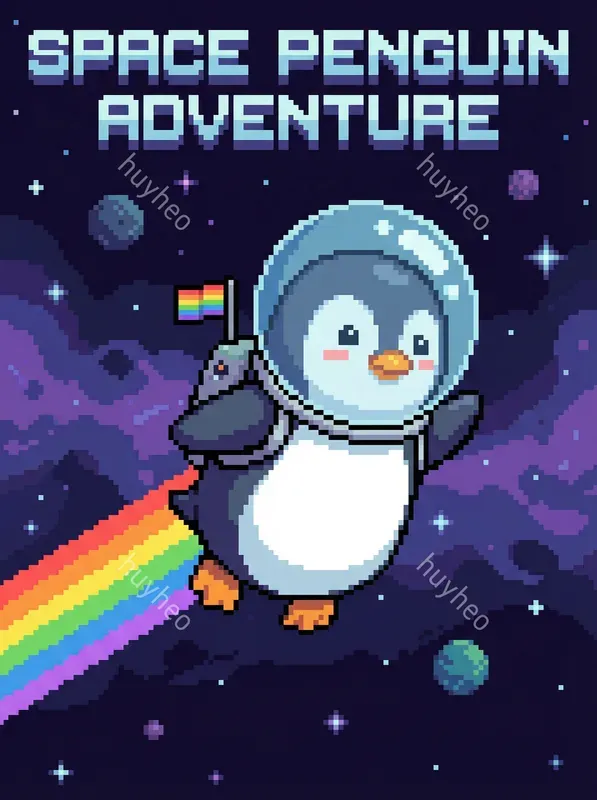 16bit Retro Space Pixel Art