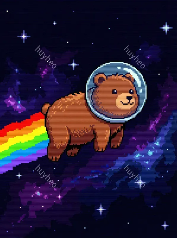 16bit Retro Space Pixel Art