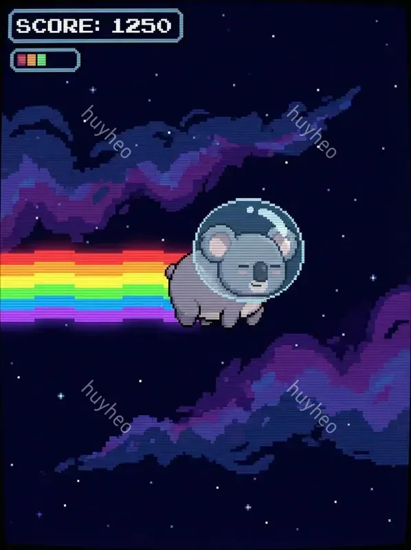 16bit Retro Space Pixel Art