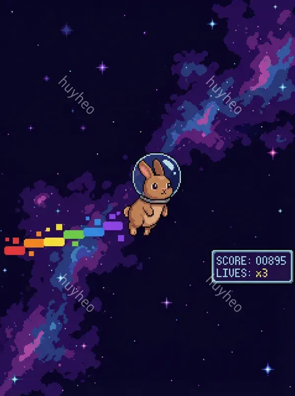16bit Retro Space Pixel Art