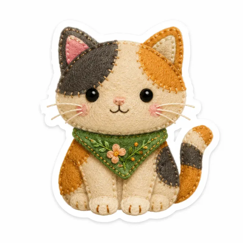 Felt Character Sticker Generator
