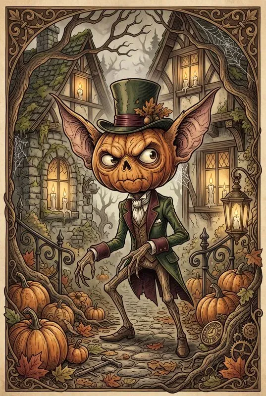 Victorian Gothic Halloween Cards