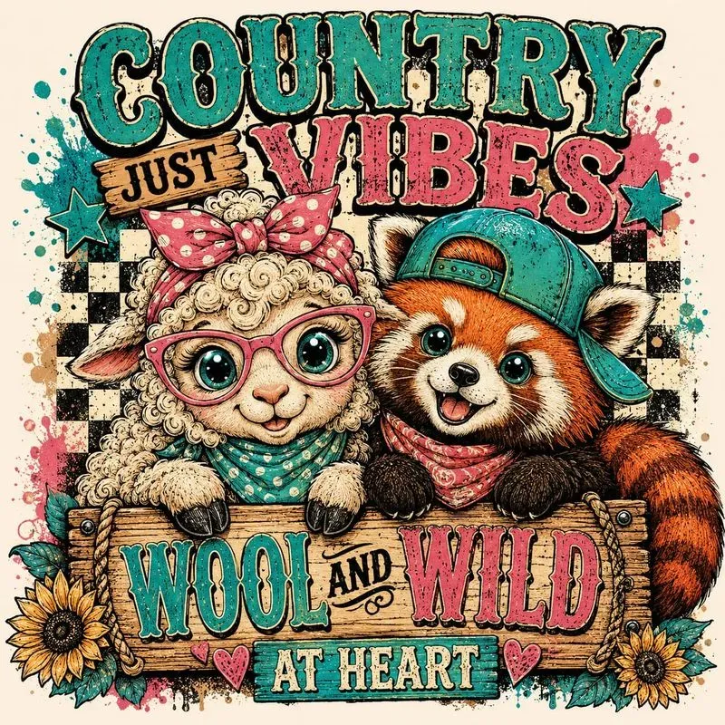 Retro Funny Farm Duo Designs