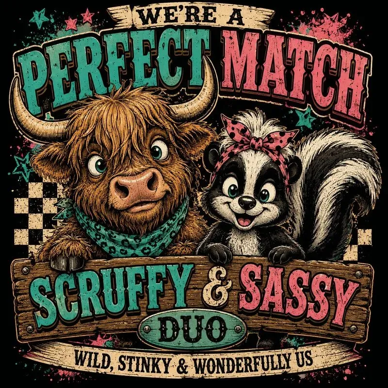 Retro Funny Farm Duo Designs