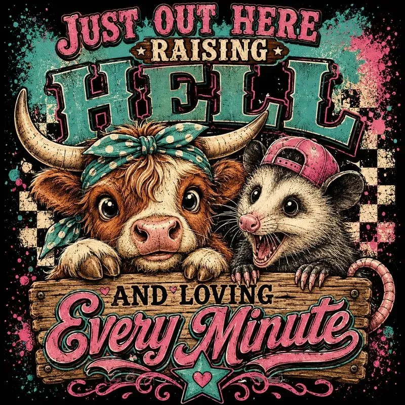 Retro Funny Farm Duo Designs