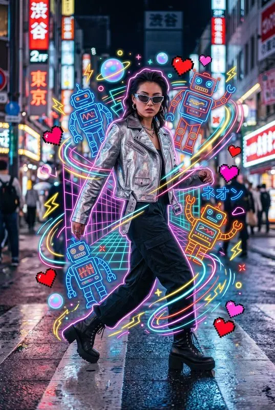 Mixed Media Doodle Aura Portraits