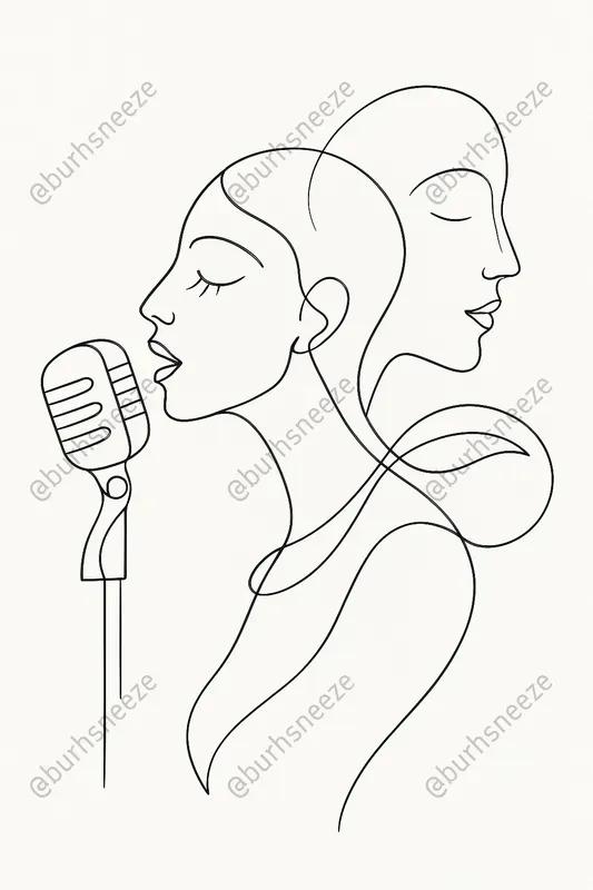 Single Line Drawing Portraits