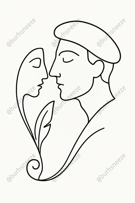 Single Line Drawing Portraits