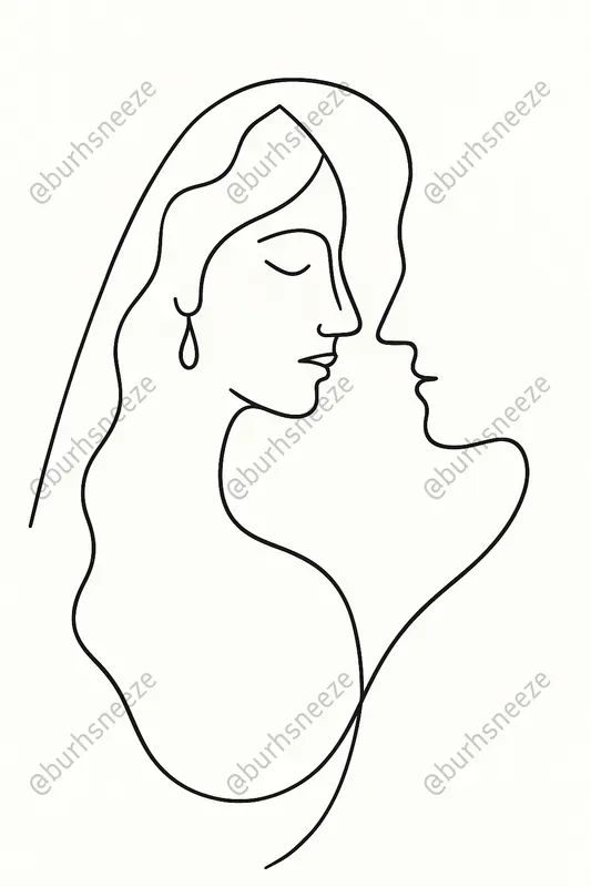 Single Line Drawing Portraits