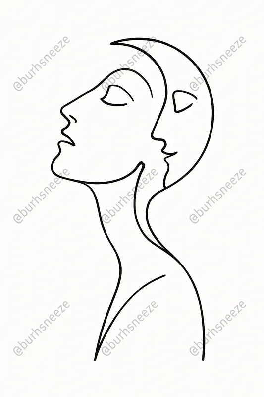 Single Line Drawing Portraits