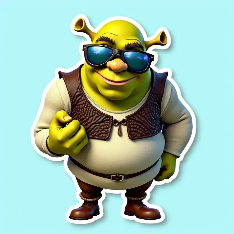 3D Famous Cartoon Character Stickers