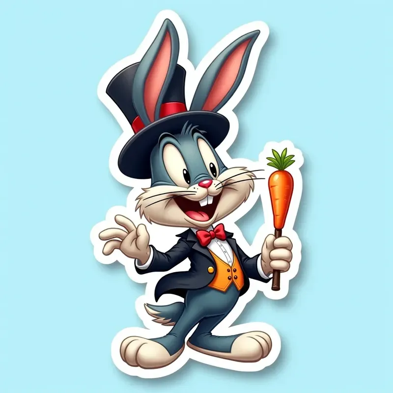 3D Famous Cartoon Character Stickers