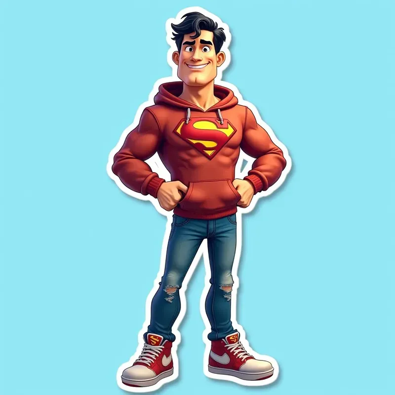 3D Famous Cartoon Character Stickers