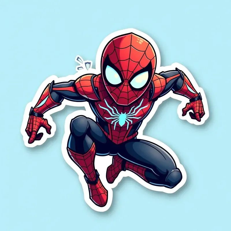 3D Famous Cartoon Character Stickers