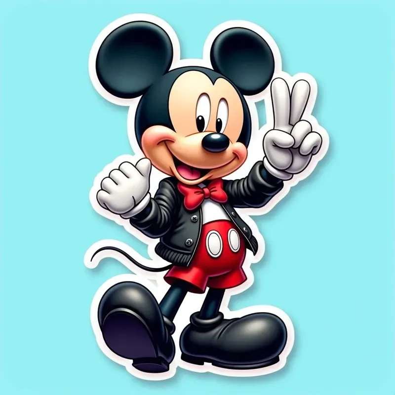 3D Famous Cartoon Character Stickers