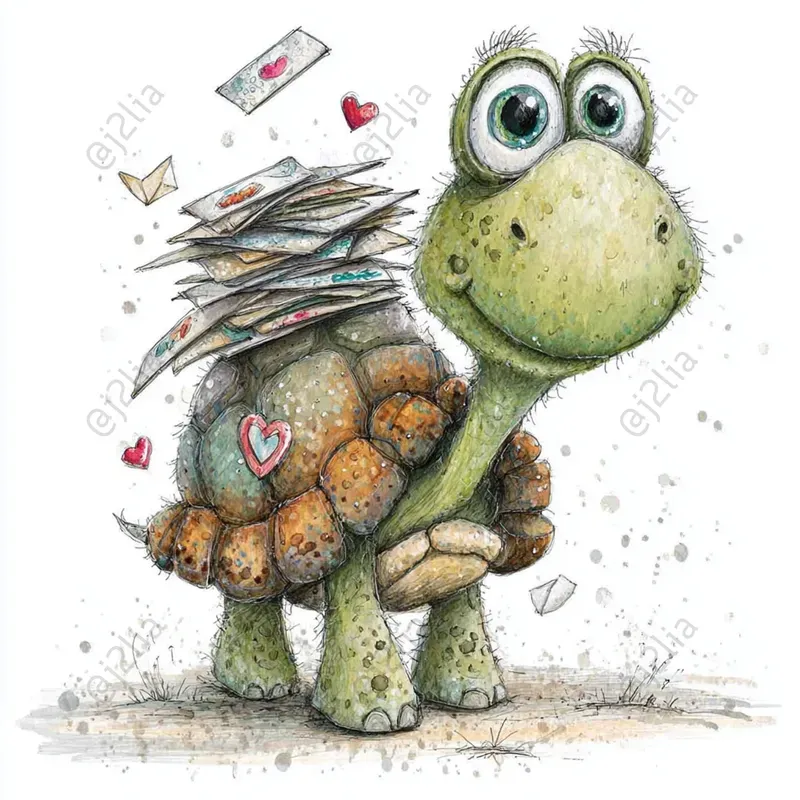 Cute Valentine Animal Illustrations