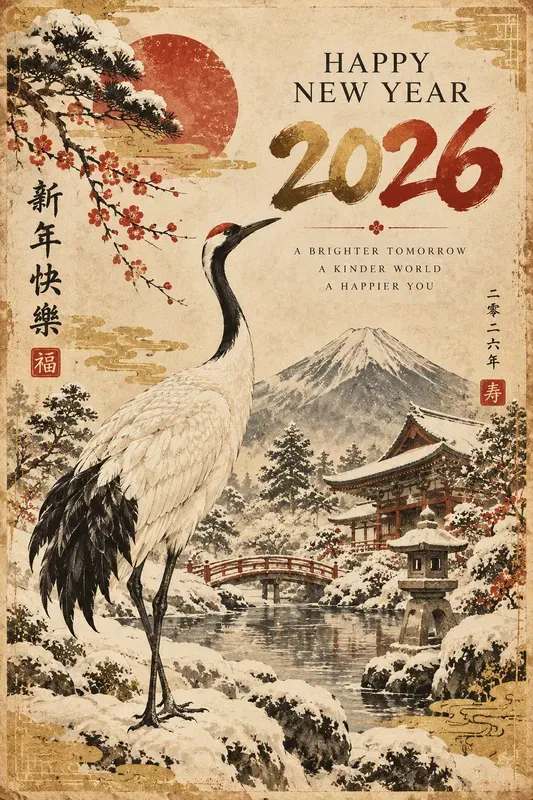 Vintage Animal New Year Art