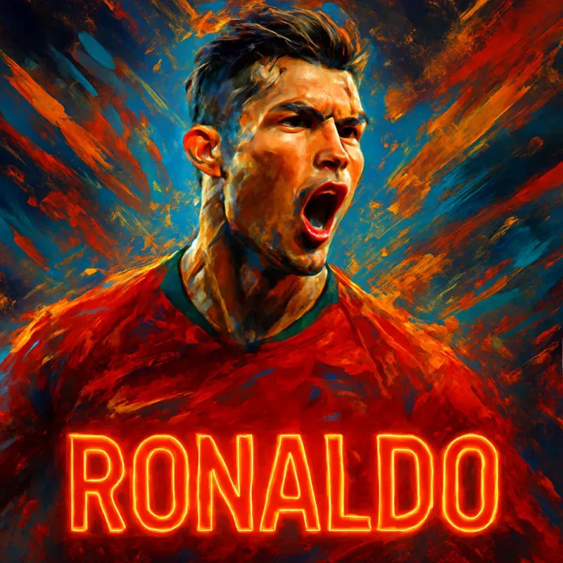 Viral Football Legends Art Portraits