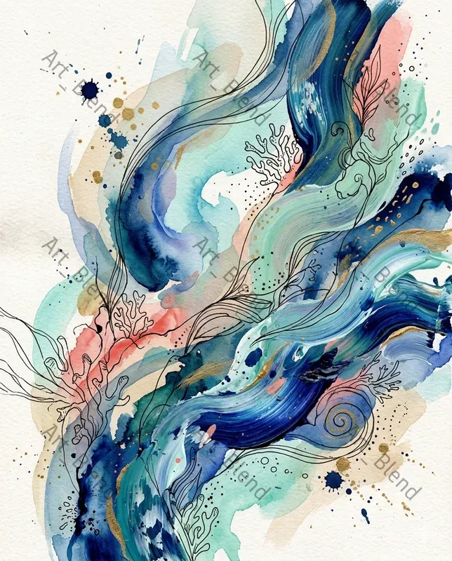 Vibrant Ink Abstracts