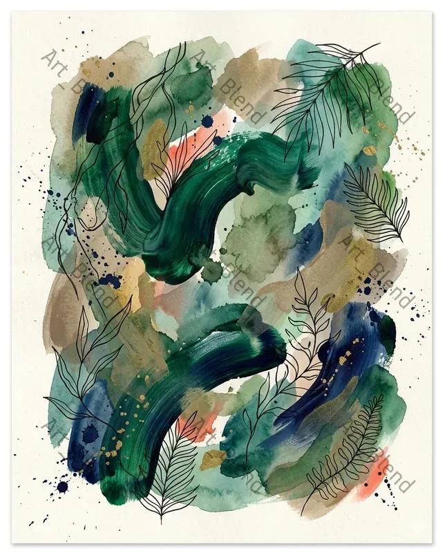 Vibrant Ink Abstracts