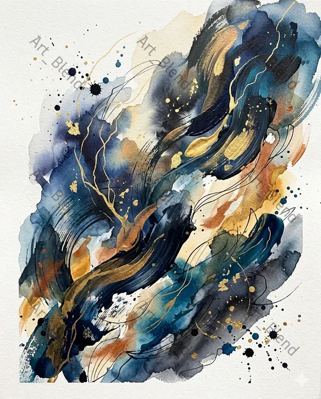Vibrant Ink Abstracts