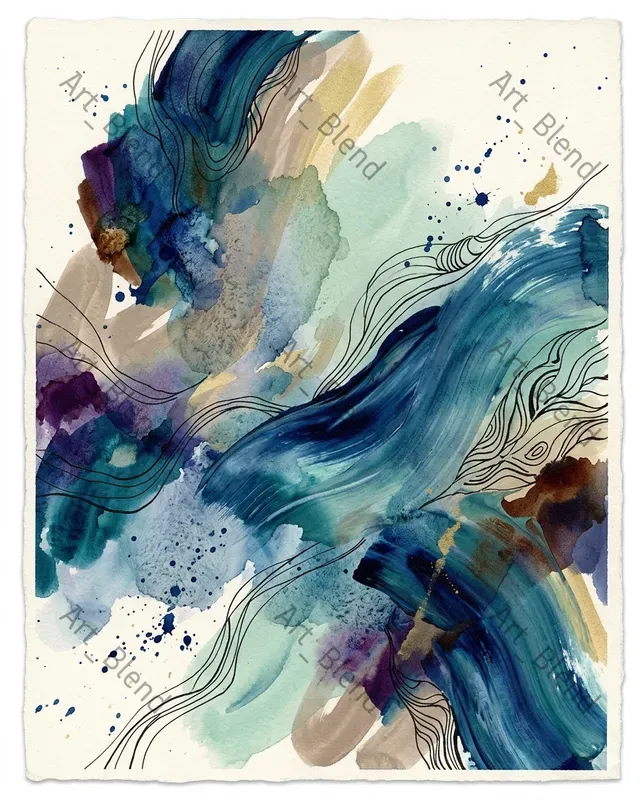 Vibrant Ink Abstracts