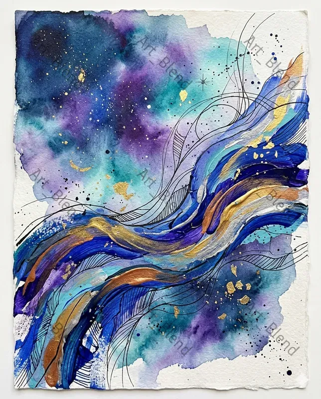 Vibrant Ink Abstracts