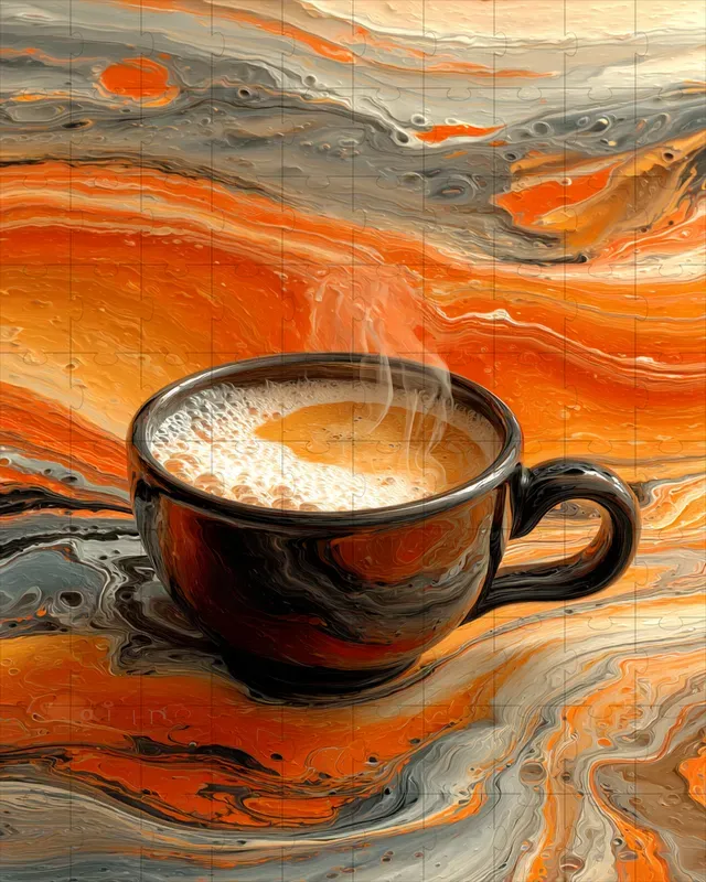 Acrylic Pour Marbled Surreal Dreams