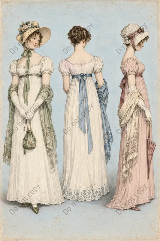 Vintage Fashion Plate Prints