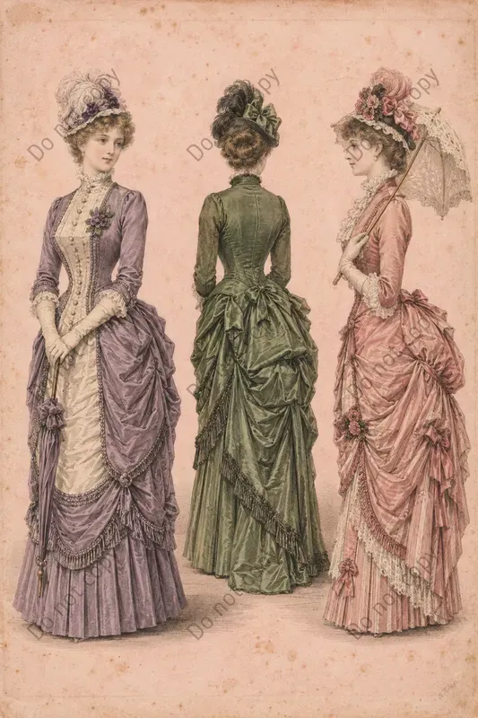 Vintage Fashion Plate Prints