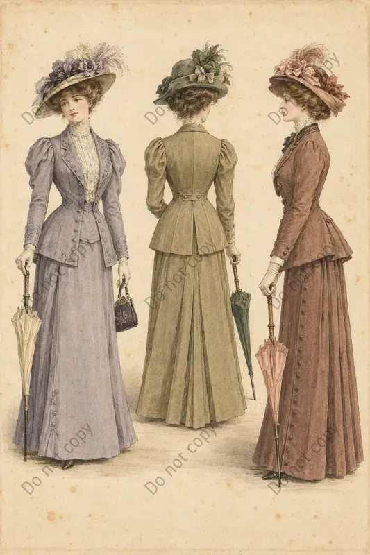 Vintage Fashion Plate Prints