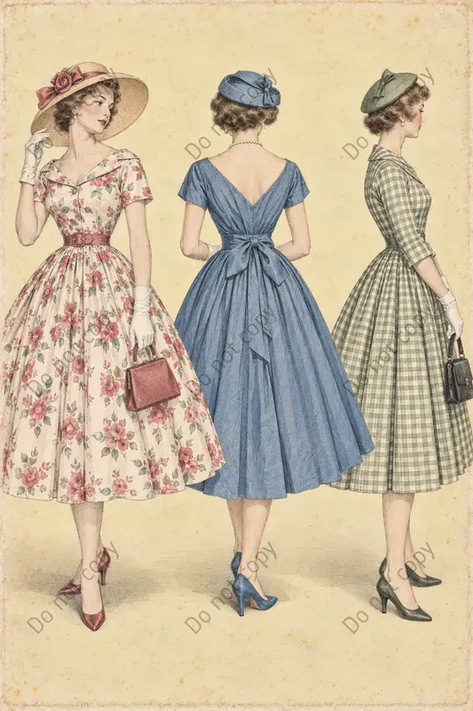Vintage Fashion Plate Prints