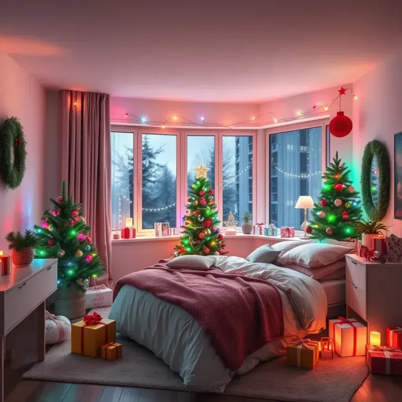 Cozy Christmas Decorated Places